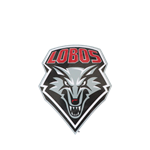 Decal Lobos Shield Gray 6"