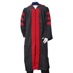 UNM Doctorate Gown Black/Red Plus 1