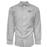 Men's C&B Long Sleeve Button Down Shirt UNM Interlocking White