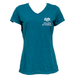 Women's District V-neck College of Nursing Turquoise