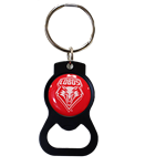 Neil Bottle Opener Keychain Lobos Shield