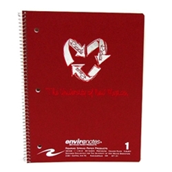UNM Recycled 1 Subject Spiral Notebook