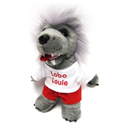Lobo Louie Plush 8" Red and White