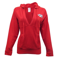 Women's Russell Sweatshirt Side Lobo Logo Red