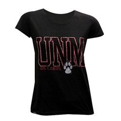 Women's JanSport T-shirt UNM Go Lobos Paw Print