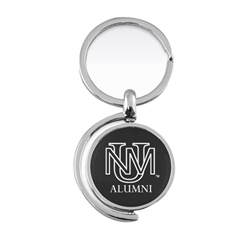 Key Ring Interlocking UNM Alumni Spinner Black