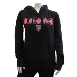 Women's Sweatshirt UNM Lobos Shield Black/Argyle
