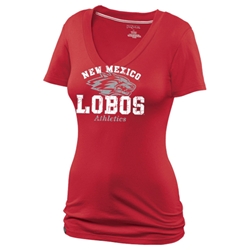 Women's JanSport V-Neck T-shirt NM Lobos Athletics