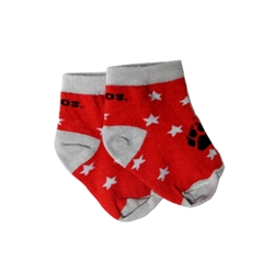 Toddler's Topsox Socks Stars Lobo Paw Print