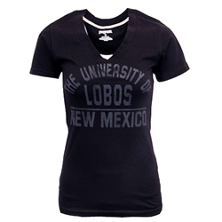 Women's JanSport V-Neck T-Shirt UNM Lobos