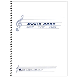 Comet School Supplies Music Book 11 x 8.5"