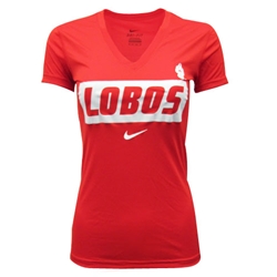 Women's Nike V-Neck T-Shirt Lobos