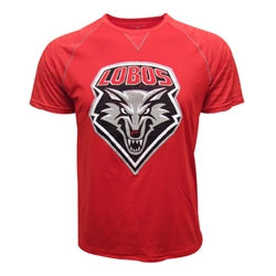 Men's Champion T-Shirt Lobos Shield Red
