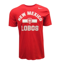 Men's Nike T-Shirt NM Lobos & Lobos Shield Red