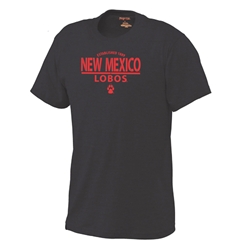 Man's JanSport T-Shirt 1889 NM Lobos Paw Gray
