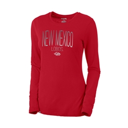 Men's JanSport Long Sleeve T-Shirt NM Side Lobo Logo Red