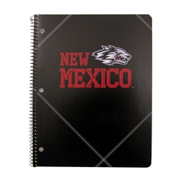 UNM 1 Subject Spiral Notebook New Mexico 11 x 8.5"