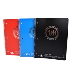 UNM 1 Subject Spiral Notebook Interlocking UNM Seal 11 x 8.5"