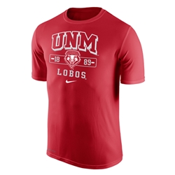 Men's Nike T-Shirt UNM 1889 Lobos Red