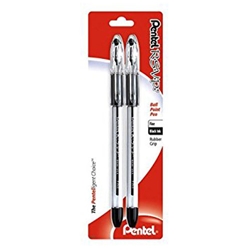 Pentel Ballpoint Pens 0.7mm 2 pack