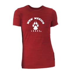 Women's Russell T-Shirt New Mexico Lobos & Paw Red