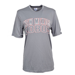 Women's Russell Sports Perfromance T-Shirt new Mexico Lobos Grey