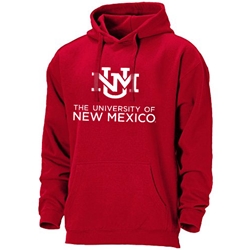 Men's Ouray Sweatshirt New UNM Interlocking Logo University Of New Mexico Red