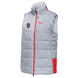 Men's Nike Vest UNM Shield Red & Grey Color Block