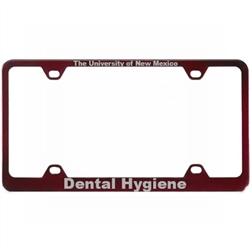 LXG License Plate Frame UNM Dental Hygiene