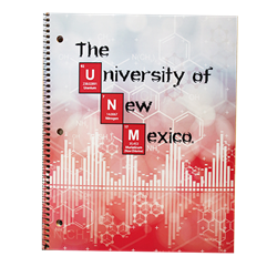 1 Subject Spiral Notebook UNM Chemistry Design Red