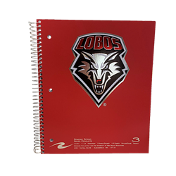 3 Subject Notebook Lobos Shield