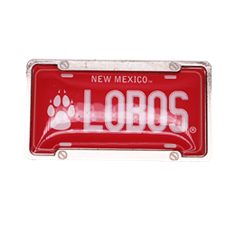 Neil Magnet License Plate Lobos Red