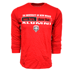 Unisex CI Sport Long Sleeve T-Shirt Alumni Lobos Shield Red
