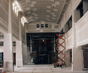 image of building progress of interior