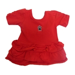 Infant Two Piece Dress Lobo paw red