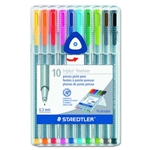 Staedtler Triplus Fineliner Pens Assorted Colors 10 Pack