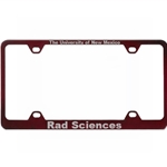 LXG License Plate Frame UNM Rad Sciences