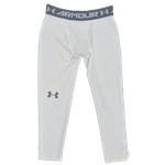 Men's Under Armour Compression Pants UNM Logo White