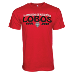 Men's CI Sport T-shirt Spanish UNM Lobos Lobo Shield Red
