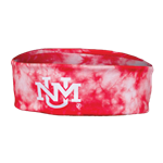 Women's League Headband UNM Interlocking Tie Dye Red