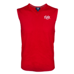 Men's C&B Sweater Vest V Neck UNM Interlocking Red