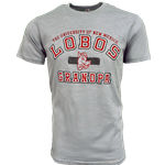 Men's CI Sport T-shirt UNM Lobos Grandpa Old School Lobo Gray