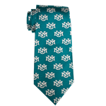 Neil Neck Tie UNM Interlocking - Turquoise