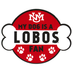 SDS Rugged Decal UNM Interlocking Lobos Dog Fan