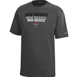 Youth's Champion T-Shirt NM Lobos Shield Grey