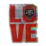 Wincraft Shimmer Decal Love Lobos Shield