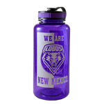 SPL 32 oz Water Bottle "We Are NM" Lobos Shield Purple