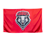 Sewing Concepts 3'x5' Silk Screened Flag Lobos Shield Red