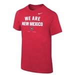 Youth Nike T-Shirt We Are NM Lobos Shield Est. 1889 Red