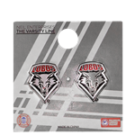 NE Metal Earrings Lobos Shield